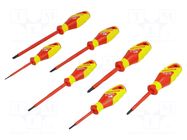 Kit: screwdrivers; Phillips cross,slot; 1kVAC; 7pcs. GEDORE