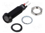 Indicator: LED; flat; white cold; 5÷6VDC; Ø8.1mm; IP67; connectors MARL