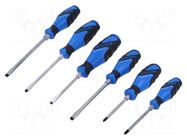 Kit: screwdrivers; Phillips cross,slot; 6pcs. GEDORE