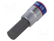 Socket; socket spanner; Torx®; HEX 8mm; 1/4" KING TONY