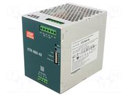 Power supply: switching; for DIN rail; 960W; 48VDC; 0÷20A; OUT: 1 MEAN WELL