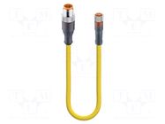 Cable: for sensors/automation; M12,M8; PIN: 4; 5m; plug; 30VDC; 4A LUMBERG AUTOMATION