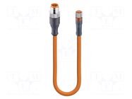 Cable: for sensors/automation; M12,M8; PIN: 4; 2m; plug; 30VDC; 4A LUMBERG AUTOMATION