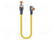 Cable: for sensors/automation; M12,M8; PIN: 3; 2m; plug; 60VDC; 4A LUMBERG AUTOMATION