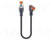 Cable: for sensors/automation; M12,M8; PIN: 3; 2m; plug; 30VDC; 4A LUMBERG AUTOMATION