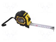 Measuring tape; L: 8m; Width: 27mm; ABS; Class: II; double-sided TAJIMA