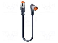Cable: for sensors/automation; M12; PIN: 4; 10m; plug; 30VDC; 4A LUMBERG AUTOMATION