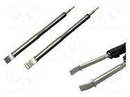 Tip; cutting; 6.35mm; 366°C; for hot tweezers; 2pcs; SmartHeat® METCAL