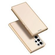 Dux Ducis Skin Pro Case For Samsung Galaxy S23 Ultra Flip Card Wallet Stand Gold, Dux Ducis