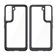 Outer Space Case for Samsung Galaxy S23+ cover with a flexible frame black, Hurtel
