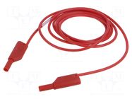 Test lead; 16A; banana plug with axial socket 4mm,both sides HIRSCHMANN T&M