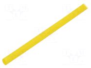 Heat shrink sleeve; thin walled,glued; 4: 1; 4mm; L: 1000mm; yellow RADPOL