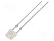 LED; white warm; rectangular; 4.7x2mm; 1120÷1560mcd; 115°; 20mA OPTOSUPPLY