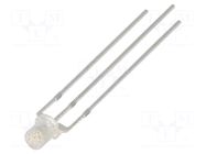 LED; red,green; 3mm; 140°; Front: flat; 2.1÷2.6/2.9÷3.4VDC OPTOSUPPLY