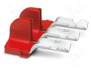 Comb bridge; PA; L: 27.9mm; ways: 3; W: 55.3mm; H: 64.5mm; Body: red PHOENIX CONTACT