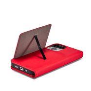 Magnet Card Case for Samsung Galaxy S23 Ultra flip cover wallet stand red, Hurtel