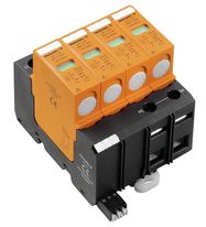 Surge voltage arrester, Low voltage, with remote contact, TN-C-S, TN-S VPU I 4 R 280V/12,5KA