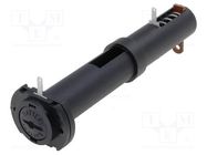 Holder; AA,R6; Batt.no: 2; soldering lugs; black; UL94V-0; -30÷70°C BULGIN