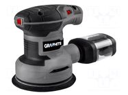 Palm orbital sander; electric; 300W; 230VAC; 7÷13krpm; 125mm GRAPHITE