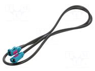 Cable; 1m; Fakra female,both sides; Car brand: universal MTA