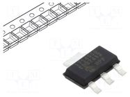 IC: voltage regulator; LDO,linear,fixed; 5V; 0.15A; SOT223-3; SMD MICROCHIP TECHNOLOGY
