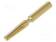 Contact; female; 1mm; M17; gold-plated; 0.25÷0.5mm2; crimped HARTING