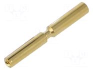 Contact; female; 1mm; M17; gold-plated; 0.75÷1mm2; crimped HARTING