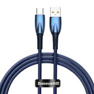 Baseus Glimmer Series fast charging cable USB-A - USB-C 100W 480Mbps 1m blue, Baseus