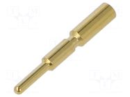 Contact; male; 1.5mm; M17; gold-plated; 1.5÷2.5mm2; crimped HARTING