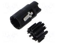Connector: M17; male; contact insert; M17; PIN: 6; crimped HARTING