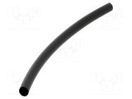 Heat shrink sleeve; glueless; 2: 1; 6.35mm; L: 0.15m; black; 20pcs. ALPHA WIRE