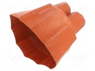 Cable breakout; 170/68mm; red; Diam.after shrinking: 56/28mm; AKR RADPOL