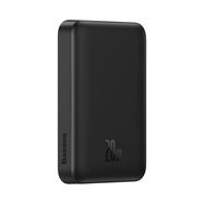 Baseus Magnetic Mini Power Bank with MagSafe 15W / PD QC 20W 10000mAh Black (Overseas Edition) + Xiaobai Series Cable USB-C - USB-C 60W 3A 0.5m Black, Baseus