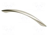 Holder; ZnAL; satin; H: 22mm; L: 158mm; W: 10.5mm; Holes pitch: 128mm GTV Poland