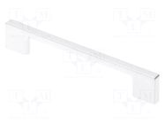 Holder; ZnAL; white; H: 27.5mm; L: 129mm; W: 8.5mm; Holes pitch: 96mm GTV Poland
