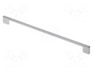 Holder; ZnAL; natural; H: 27.5mm; L: 353mm; W: 8.5mm; handle GTV Poland