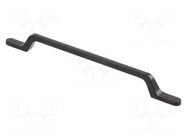 Holder; ZnAL; black; H: 27mm; L: 257mm; W: 12.6mm; Holes pitch: 192mm GTV Poland