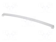 Holder; ZnAL; aluminium; H: 26mm; L: 334mm; W: 22mm; handle GTV Poland