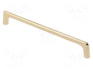 Holder; ZnAL; brass; H: 30mm; L: 203mm; W: 11mm; Holes pitch: 192mm GTV Poland