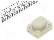 Microswitch TACT; SPST; Pos: 2; 0.05A/12VDC; SMD; 1.76N; OFF-(ON) C&K