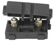 Fuse holder; M5 screw; black; 51.5x23mm ELED