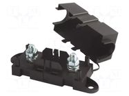 Fuse holder; 68mm; M8 screw; black; Dim: 120x34mm ELED