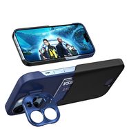 Leather Stand Case for iPhone 14 Pro Max cover card wallet with stand blue, Hurtel
