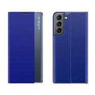 New Sleep Case for Samsung Galaxy A14 cover with flip stand blue, Hurtel