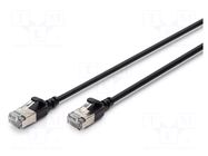 Patch cord; F/FTP; Cat: 6a; RJ45 plug,both sides; stranded; Cu; 3m DIGITUS