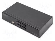 Device: KVM switch; black; USB 2.0; 4K,UHD 2160p DIGITUS