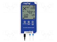 Data logger; temperature (external probe required); IP61; Ch: 2 LogTag