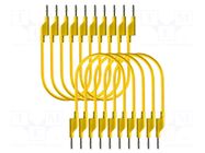 Test leads; 50VAC,120VDC; 10A; banana plug 4mm,both sides PEAKTECH