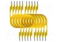 Test leads; 50VAC,120VDC; 10A; banana plug 4mm,both sides PEAKTECH