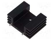 Heatsink: extruded; U; TO220; black; L: 25.4mm; W: 32mm; H: 14mm; screw Same Sky
